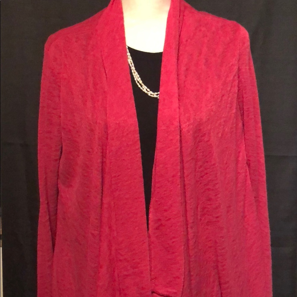 Pink wrap sweater/ cardigan